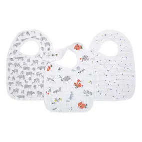 Classic Snap Bib 3 Pack Naturally