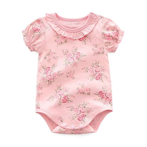 Cotton Floral Baby Bodysuits (3months to 12months)