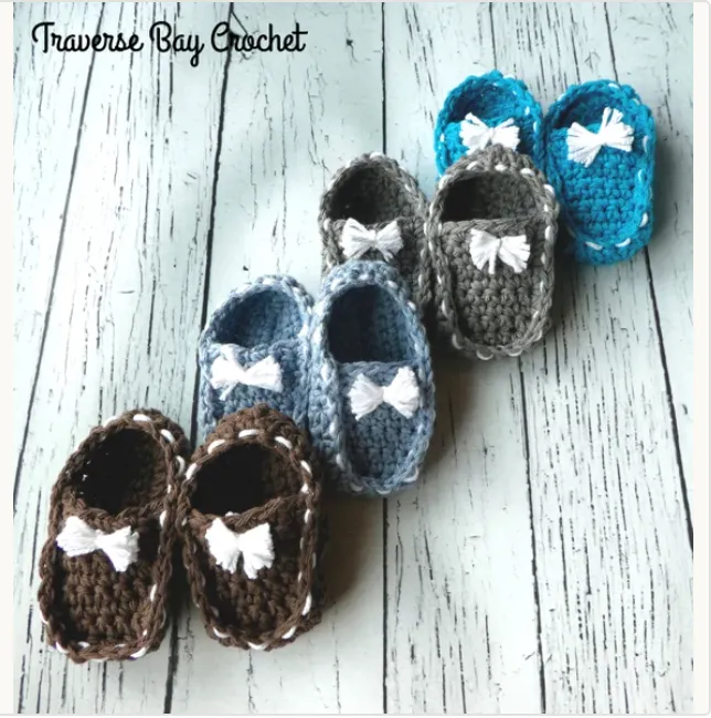 Crochet Baby Loafer Pattern
