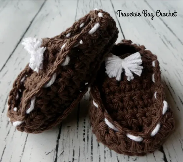 Crochet Baby Loafer Pattern