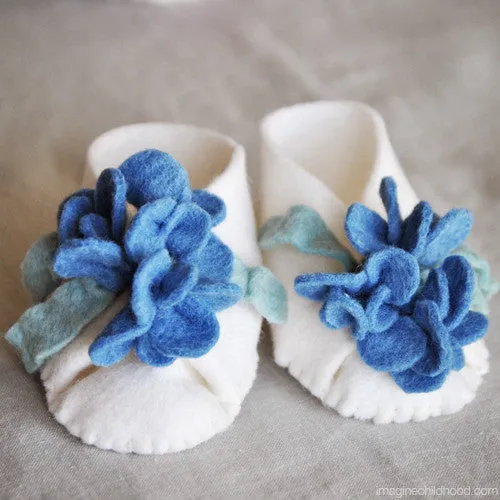 DIY Baby Booties Kit Bluebell