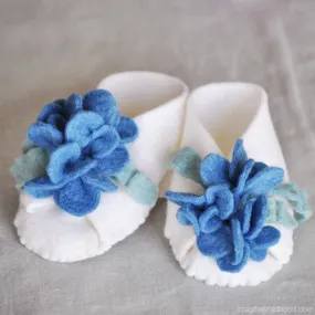 DIY Baby Booties Kit Bluebell