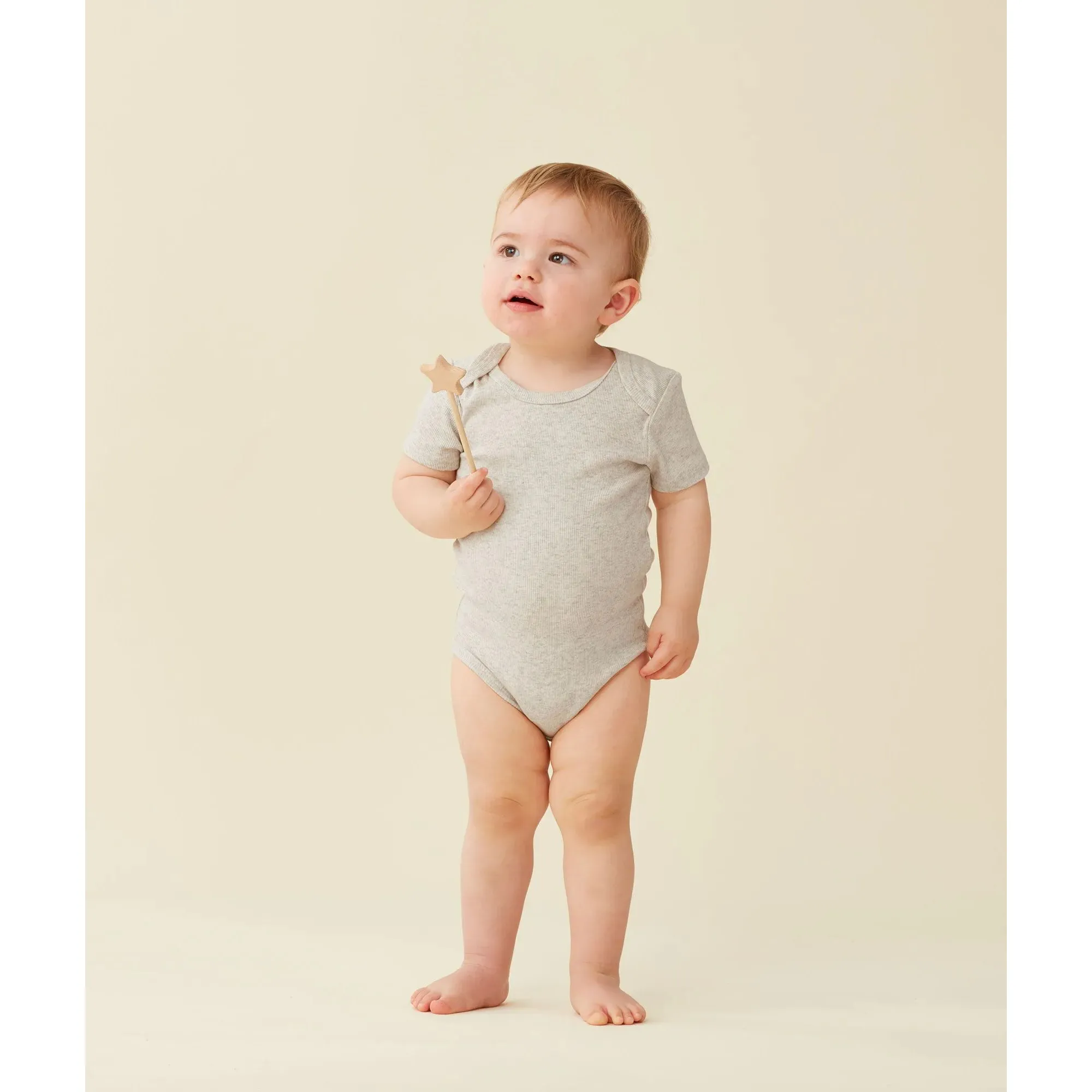 ergoPouch Bodysuits Short Sleeve 0.2 Tog - Grey Marle