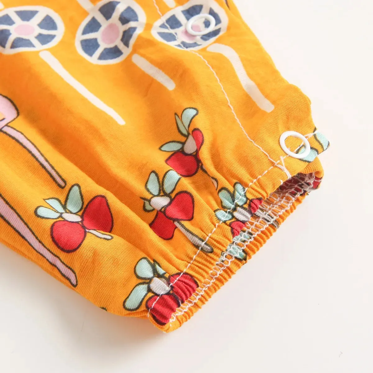 Flowers Baby Girls Bodysuits Sleeveless Summer Baby Bodysuit Cotton Baby Clothing for Newborn