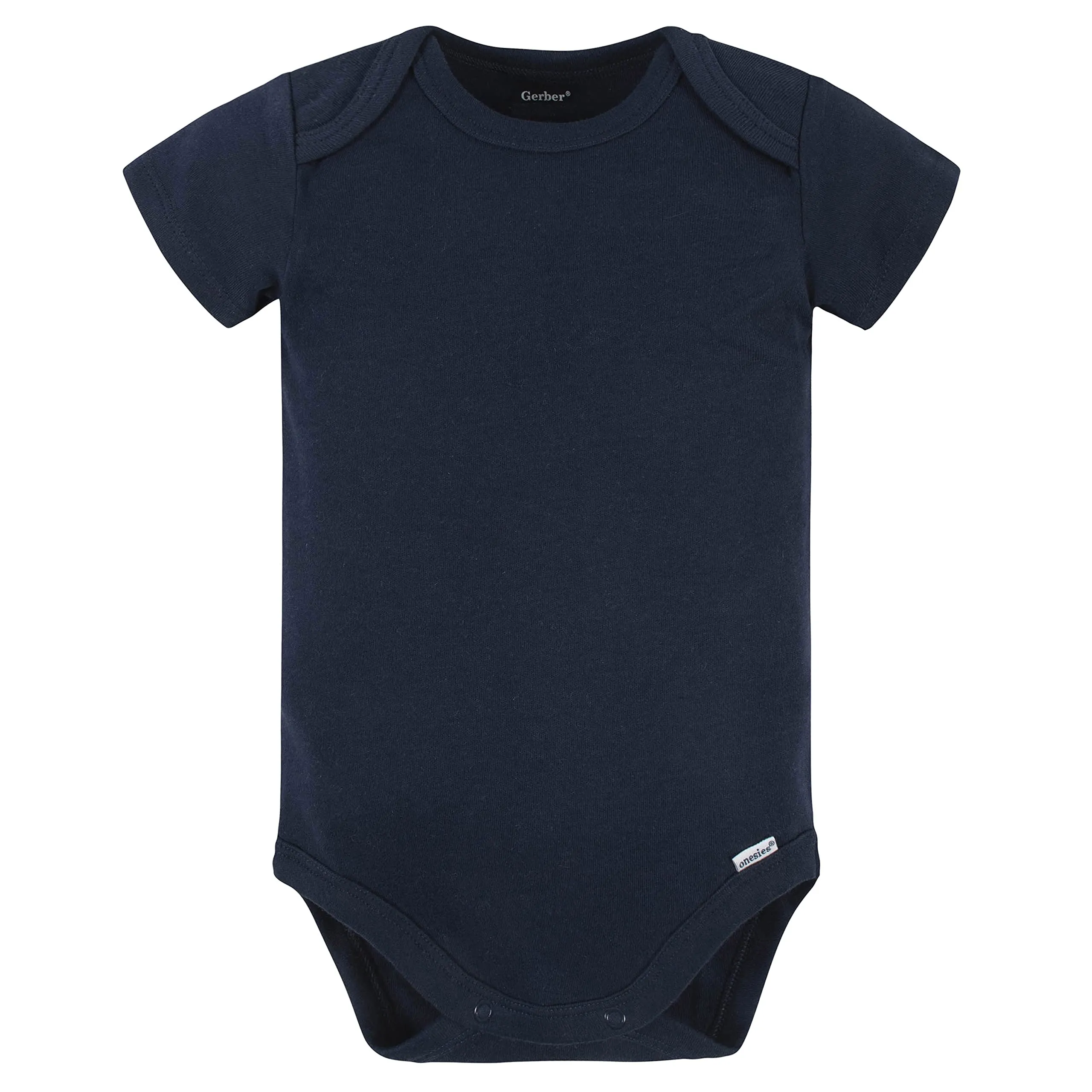 Gerber 5-Pack Baby Onesies, Navy, 0-3 Months