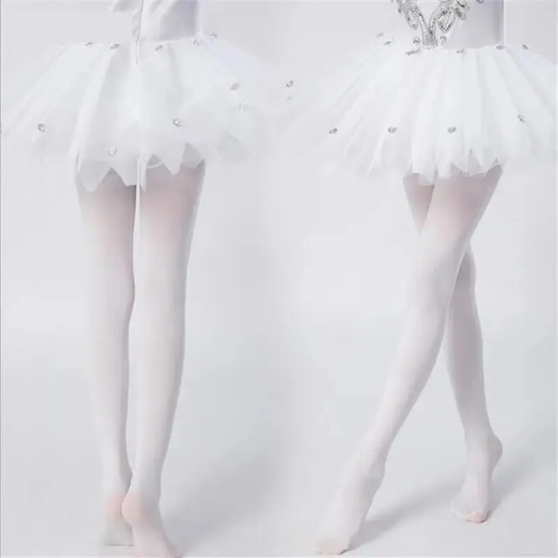 Girls Ballet Dance Tights – Soft Velvet Pantyhose for Kids