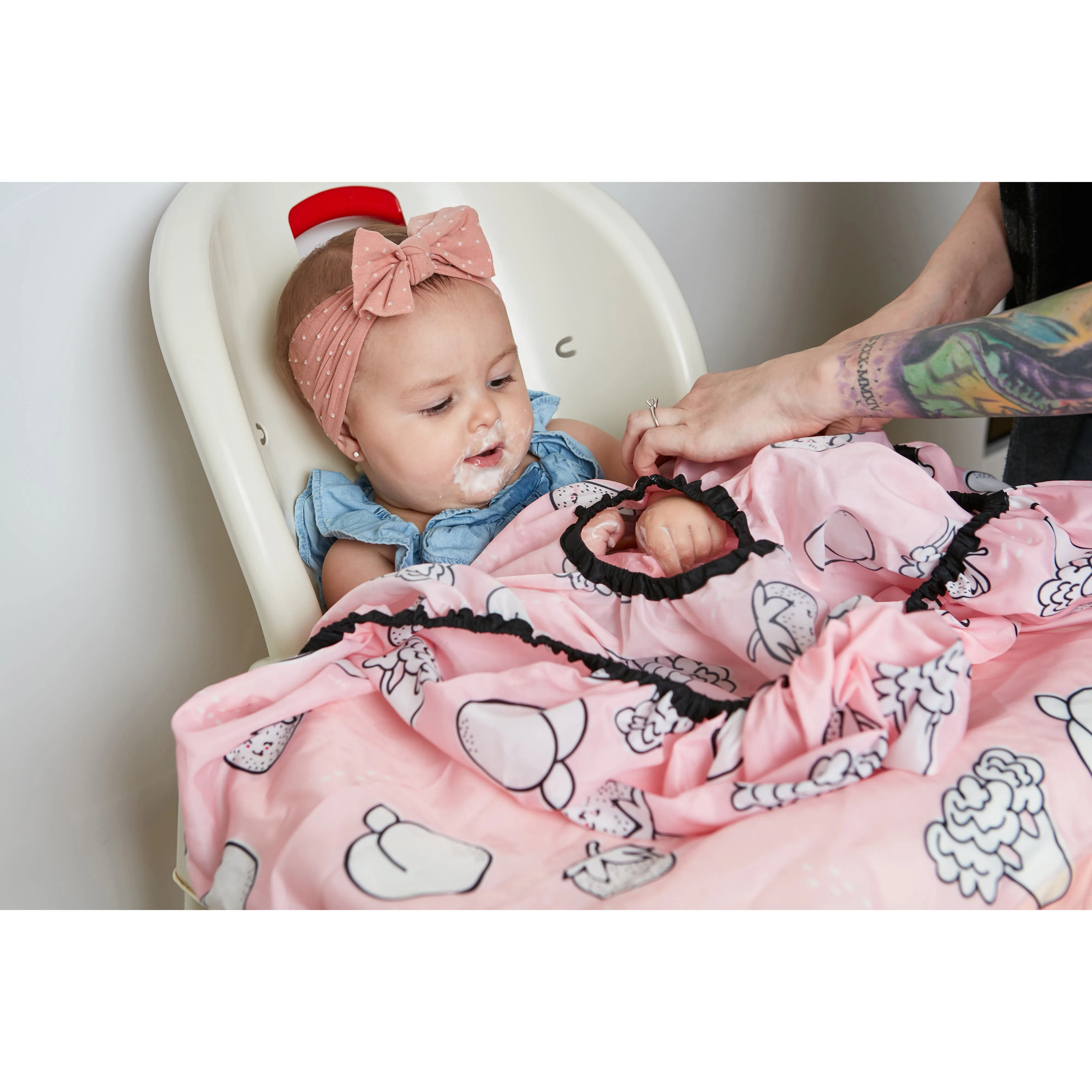 Grabease Allover Bib Blush