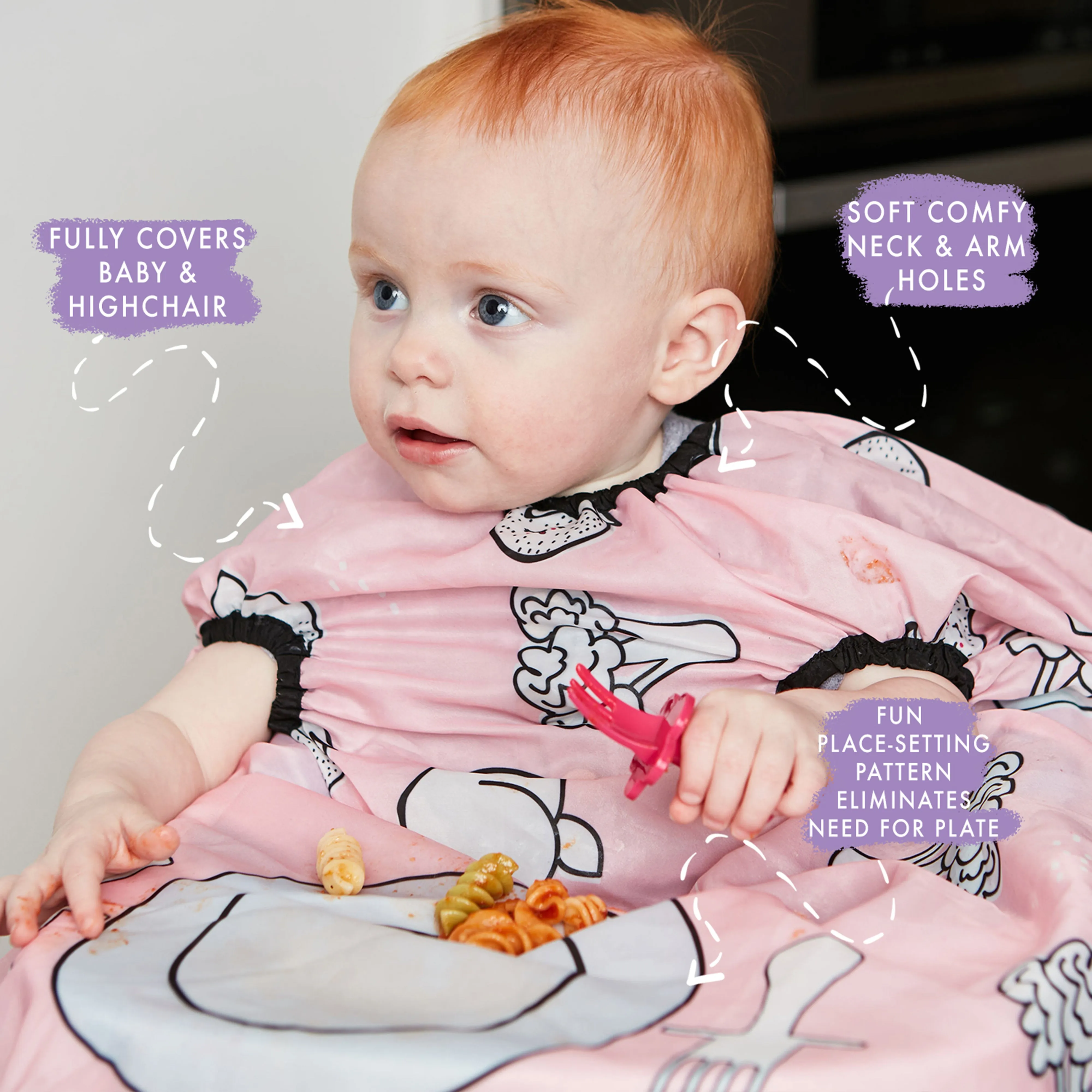 Grabease Allover Bib Blush