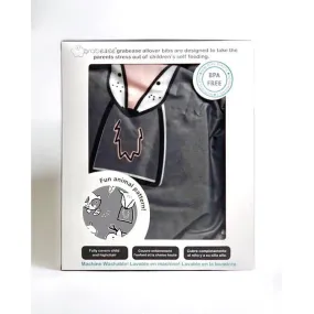 Grabease Allover Bib-Gray Pink