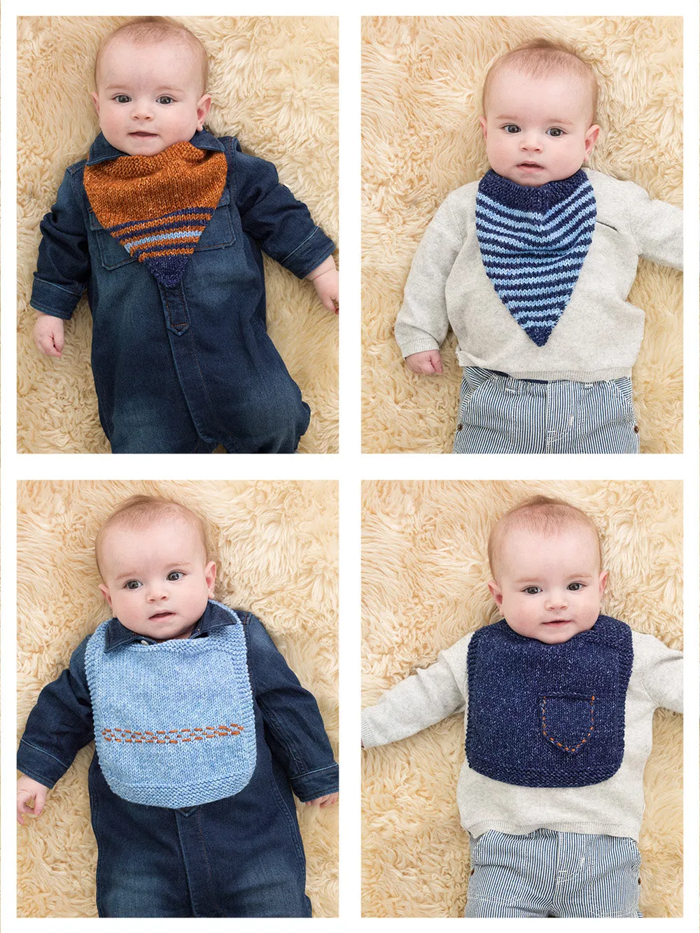 Harper Baby Bibs (Knit)