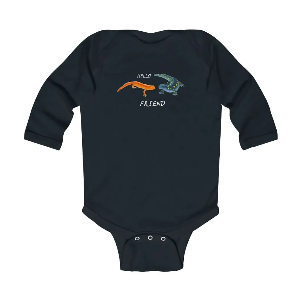 Hello Friend Infant Long Sleeve Bodysuit