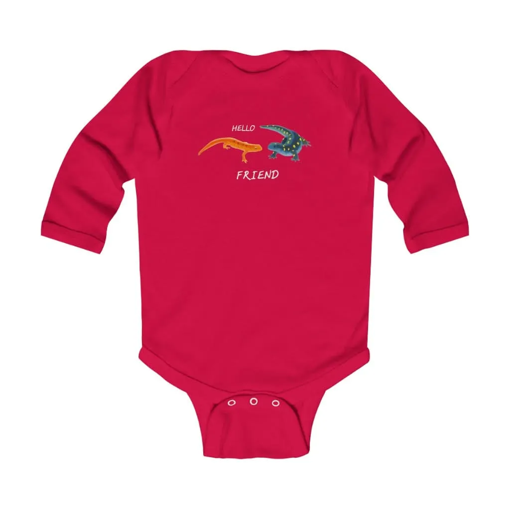 Hello Friend Infant Long Sleeve Bodysuit