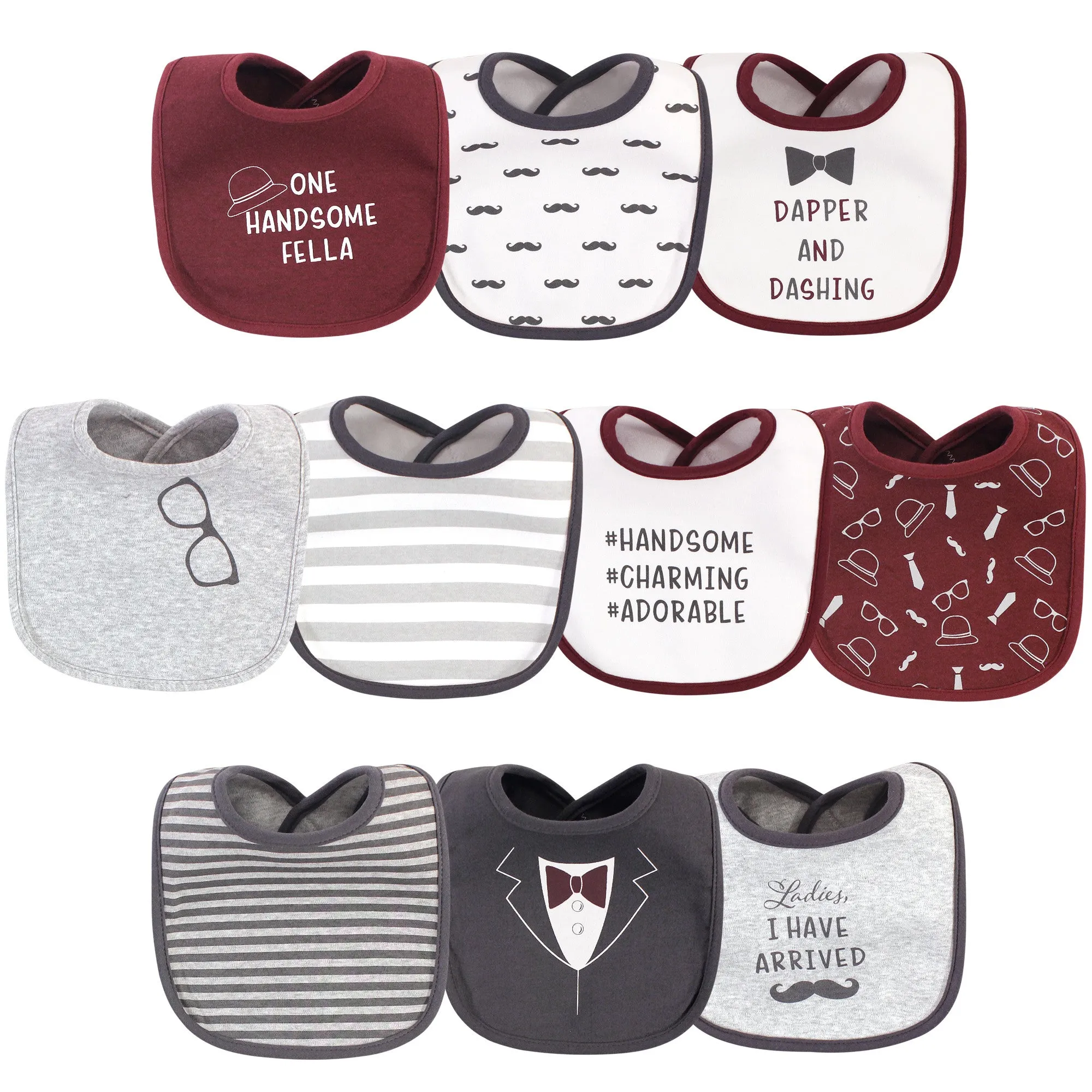 Hudson Baby Cotton Bibs, Ladies I Have Arrived