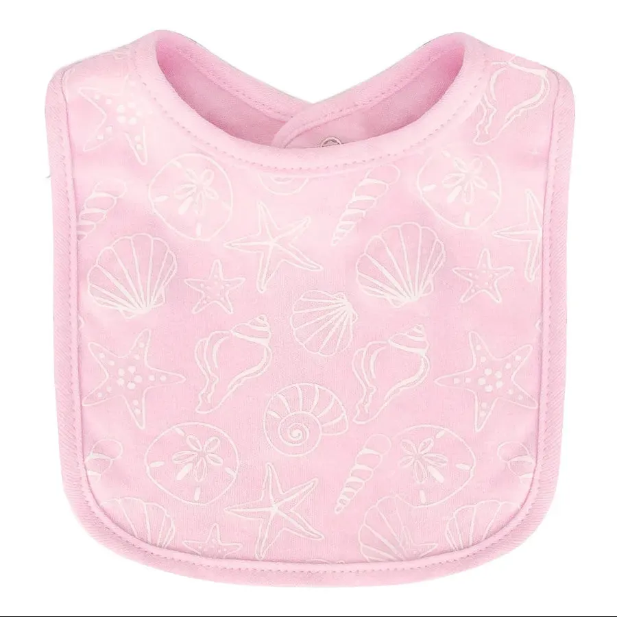 Hudson Baby Interlock Terry Bib - Mermaid (Pack of 5)