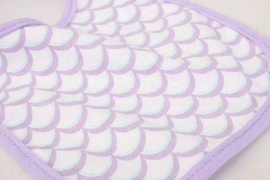 Hudson Baby Interlock Terry Bib - Mermaid (Pack of 5)