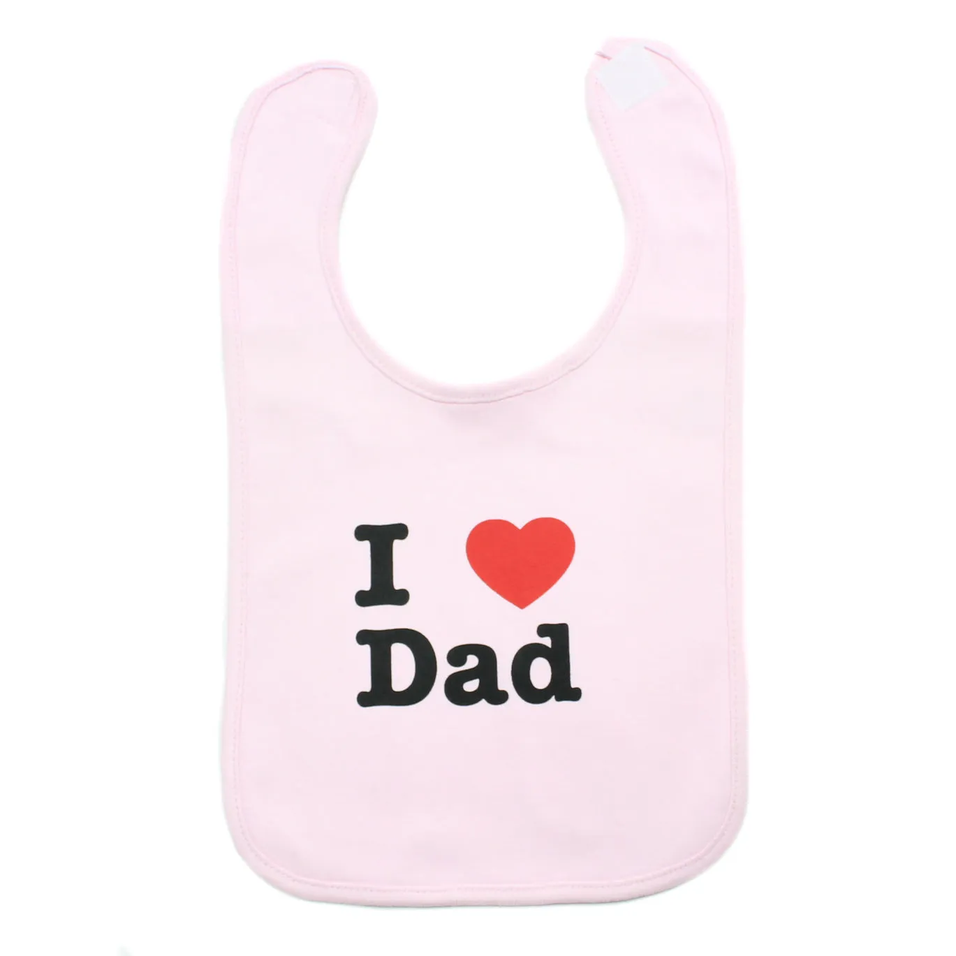 I Heart Love Dad Newborn Baby Soft Cotton Bib