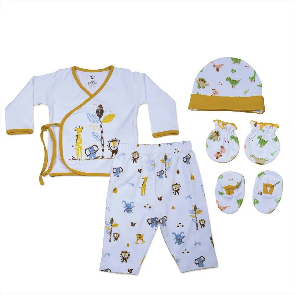 Jungle Tribe Theme Jabla With Legging, Cap, Booties & Mitten