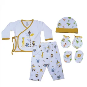 Jungle Tribe Theme Jabla With Legging, Cap, Booties & Mitten