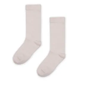 Kapow Milk Ribbed Knee High Socks - Milk
