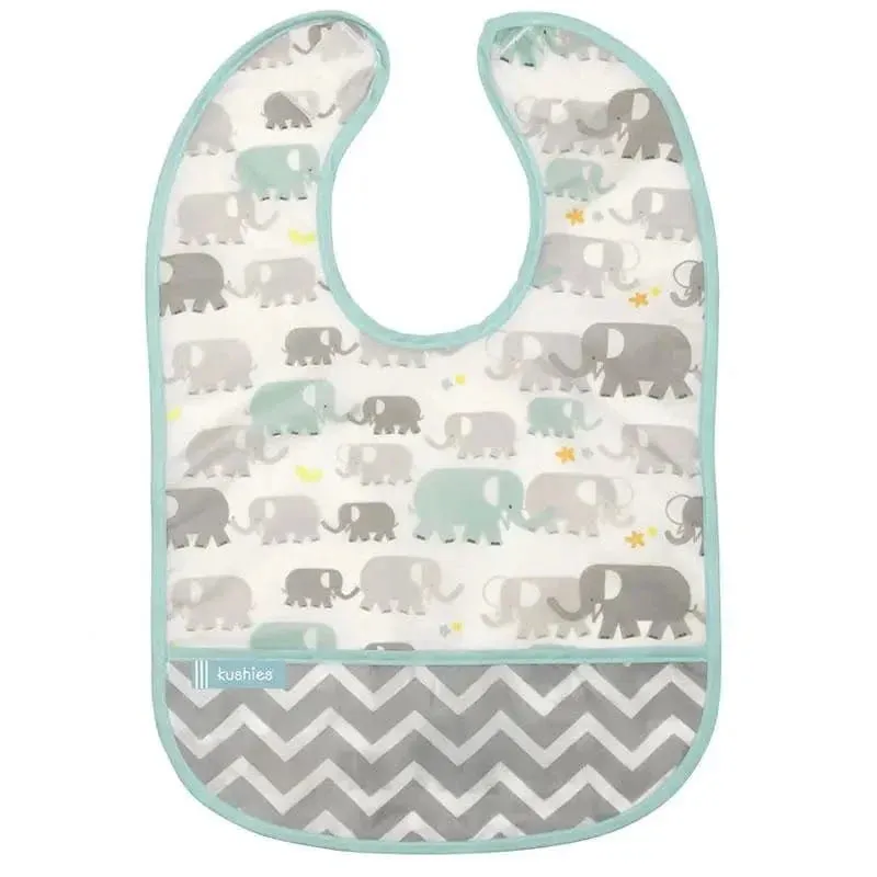 Kushies Baby Waterproof Cleanbib 12m 