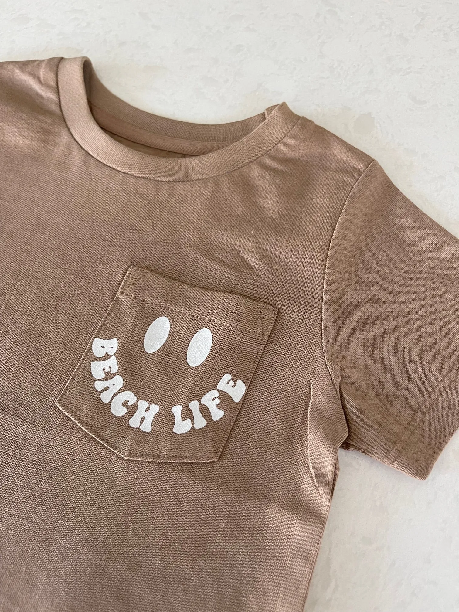 Life Is Better at the Beach Organic Toddler Pocket Tee