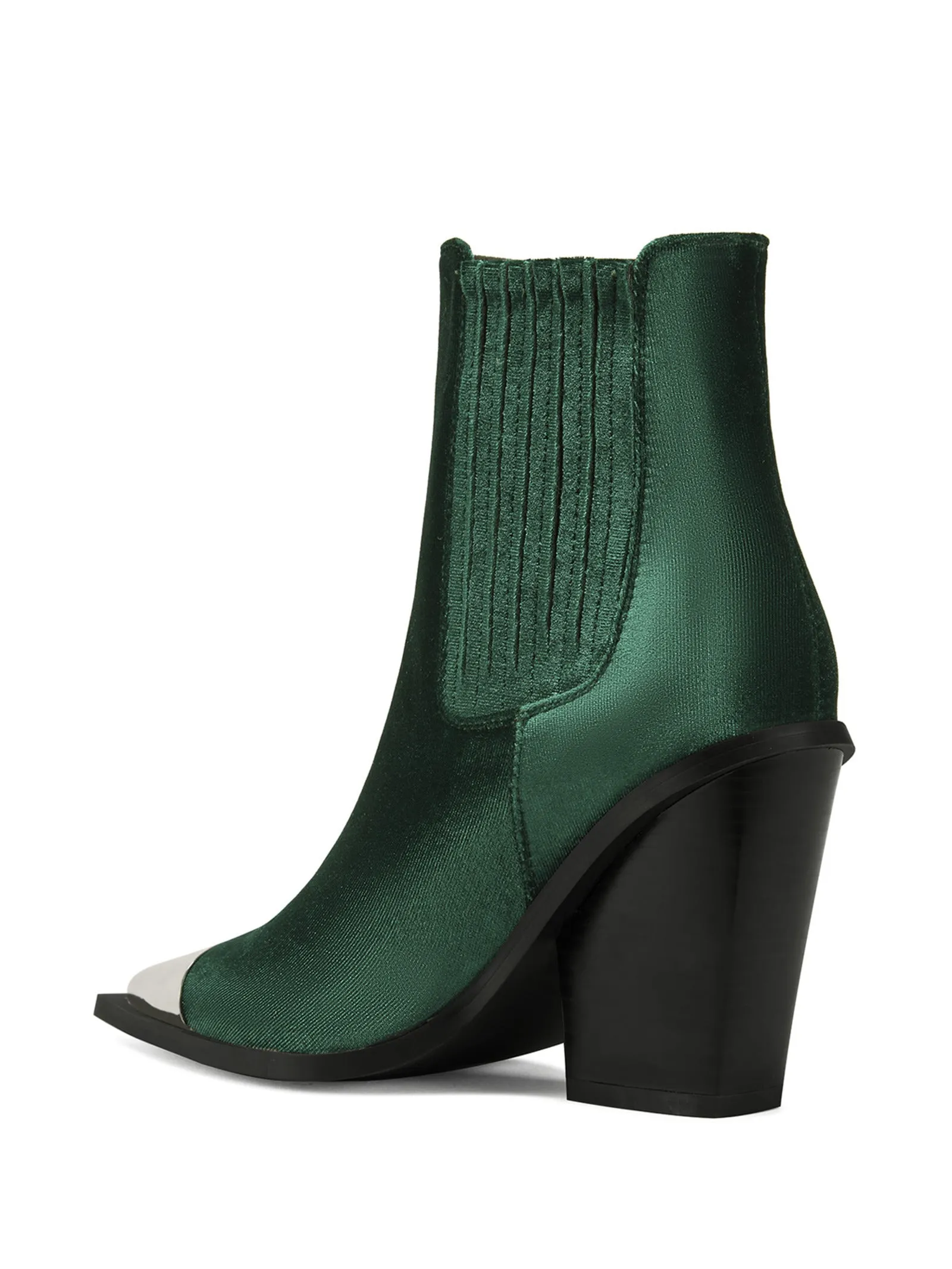 LOCHLAN-EMERALD VELVET BOOTIE