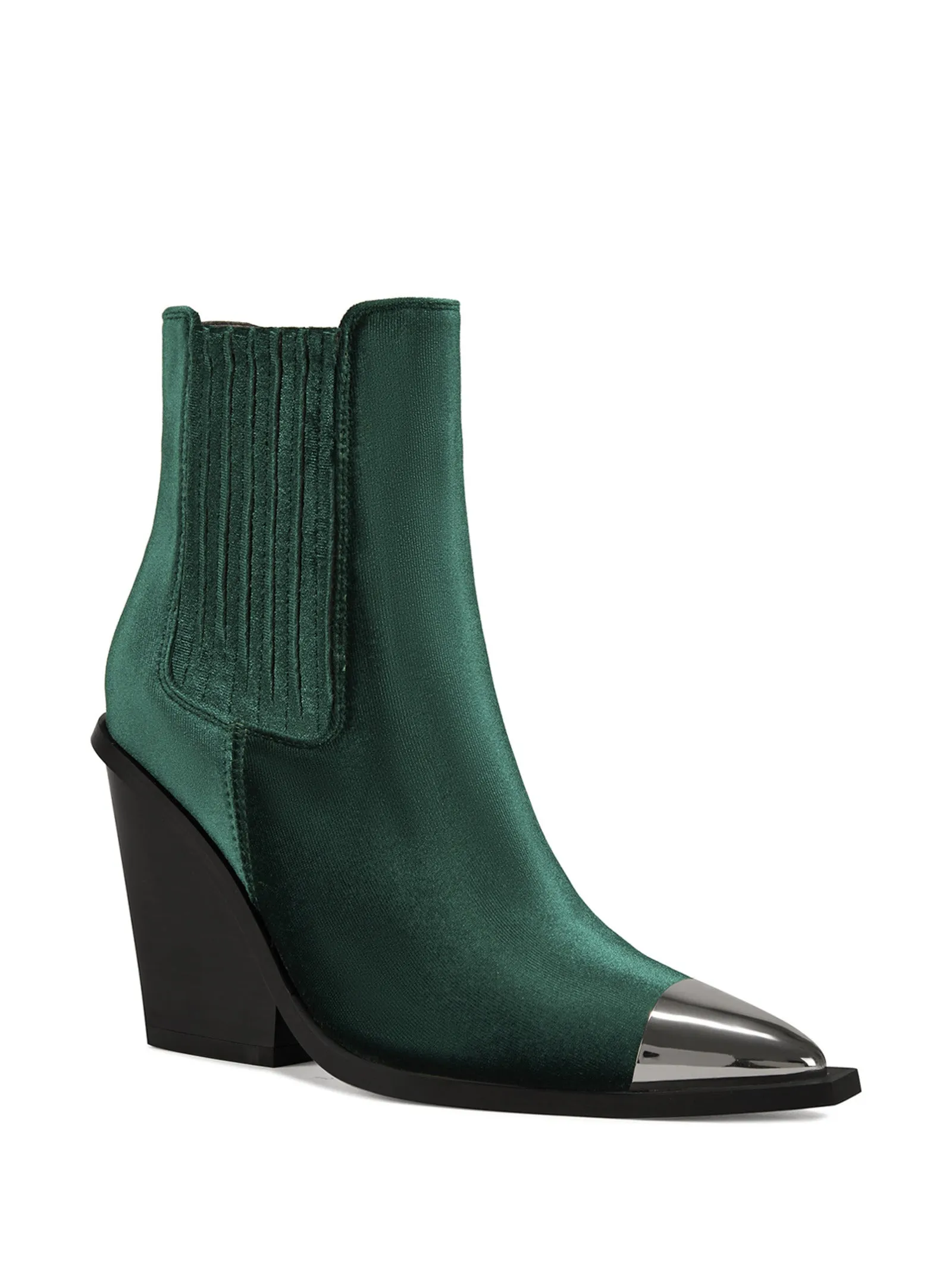 LOCHLAN-EMERALD VELVET BOOTIE