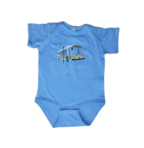 MBTA Bus with T Logo Sign Onesie