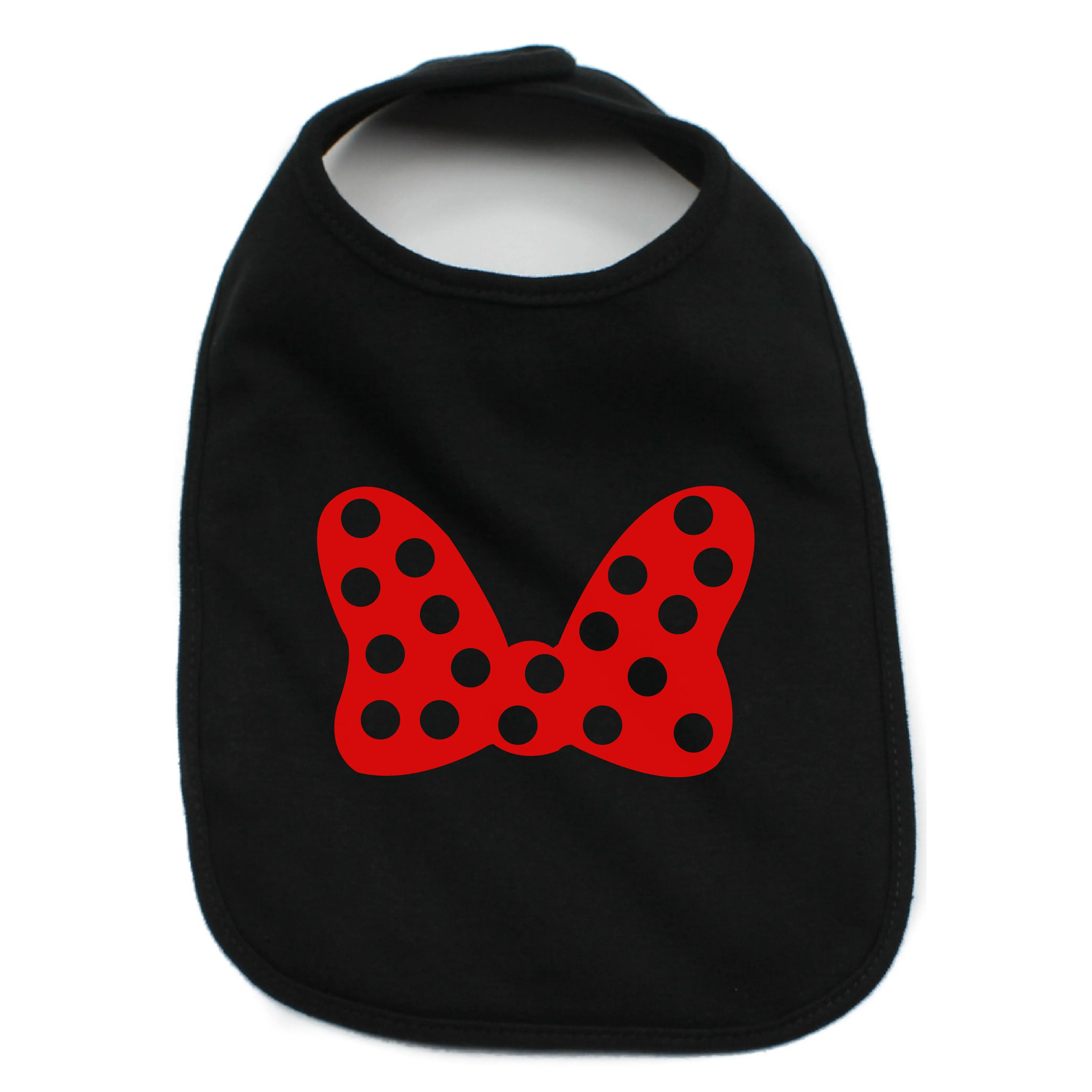 Minnie Mouse Bow 100% Cotton Unisex Baby Bib