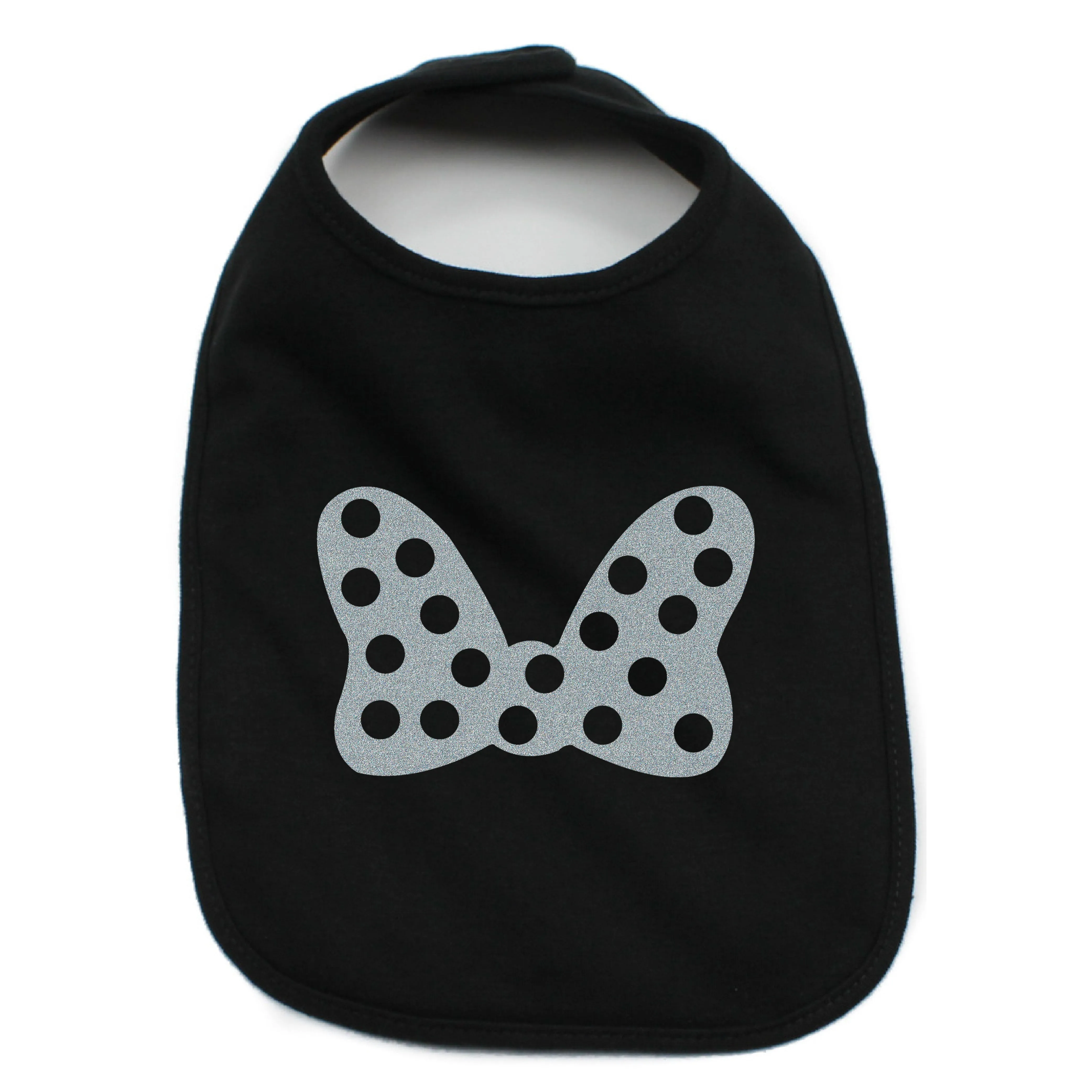 Minnie Mouse Bow 100% Cotton Unisex Baby Bib