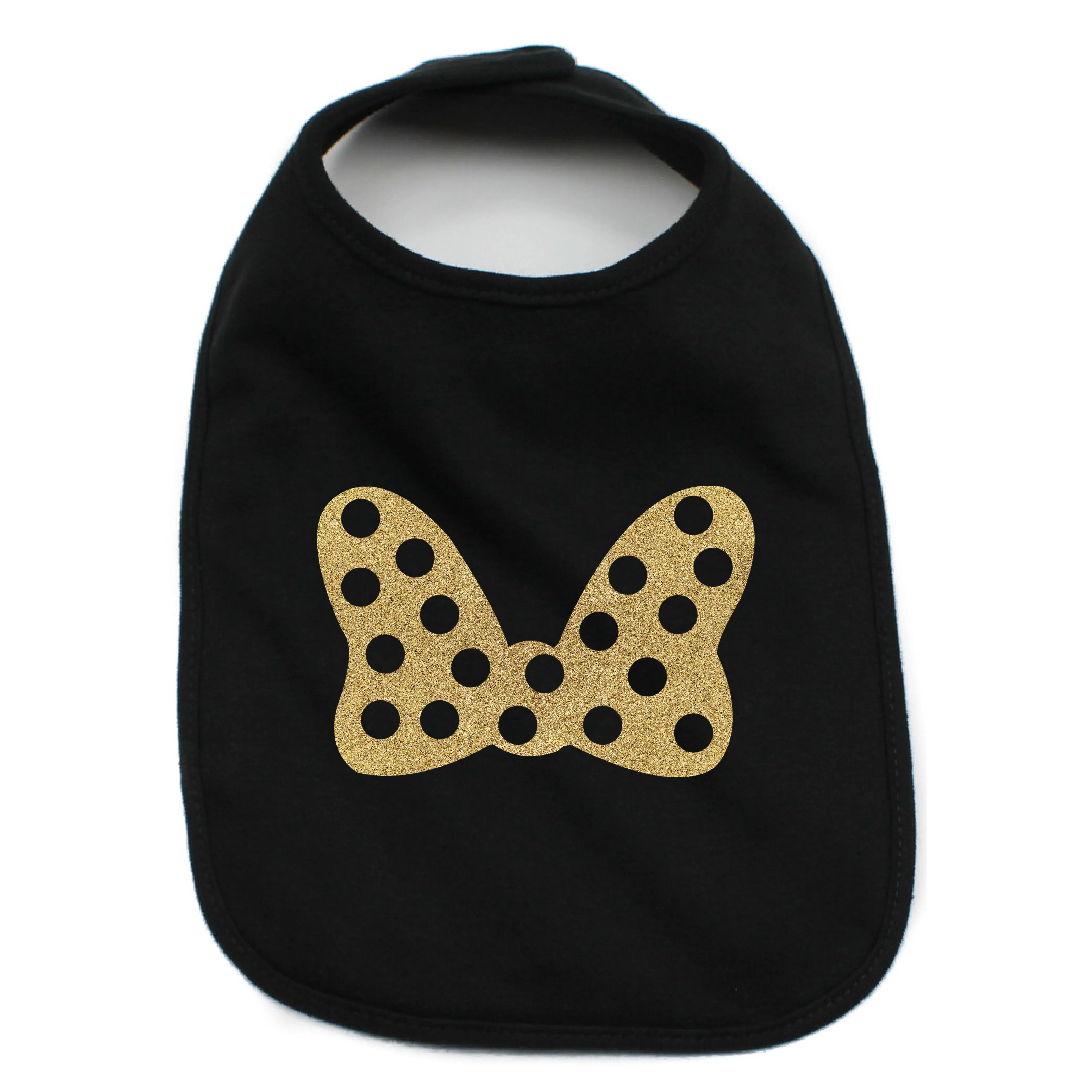 Minnie Mouse Bow 100% Cotton Unisex Baby Bib