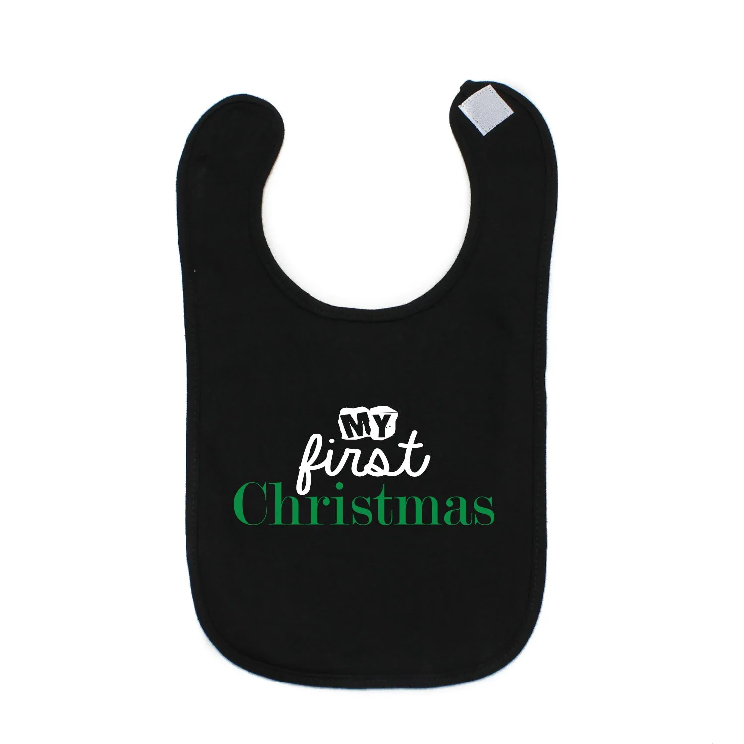 My First Christmas Cute Holiday Unisex Baby Soft Cotton Bib