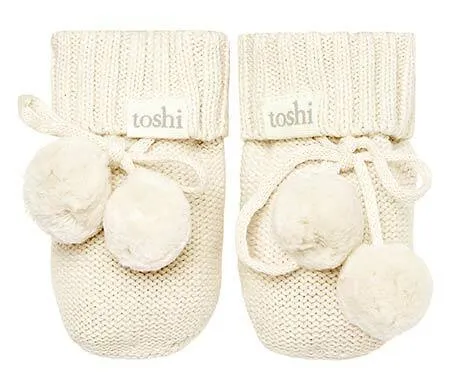 Organic Booties Marley Cream