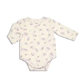 Organic Cotton Kimono Onesie (Winter Berries Print)