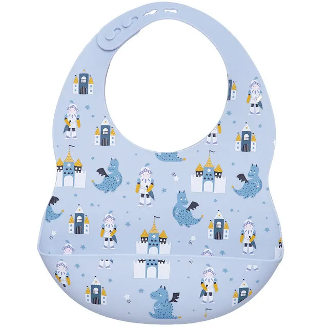 Patterned Silicone Bibs