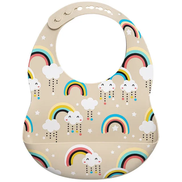 Patterned Silicone Bibs