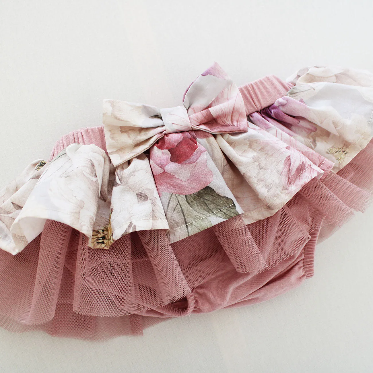 Peonies Tutu Bloomer with Bow (headband sold separately)