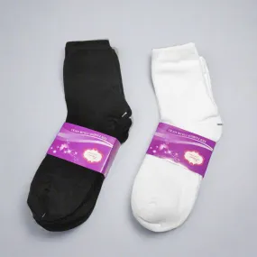 Premium Quality Plain Solid Socks 6 Pairs K7-W B