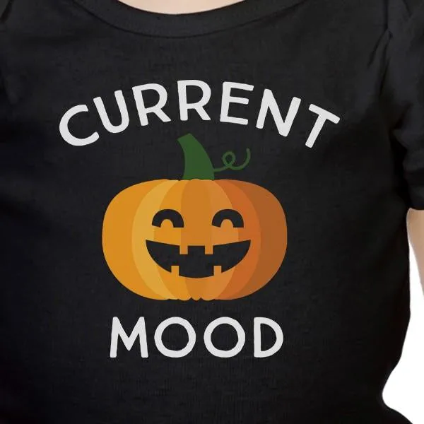 Pumpkin Current Mood Baby Black Bodysuit