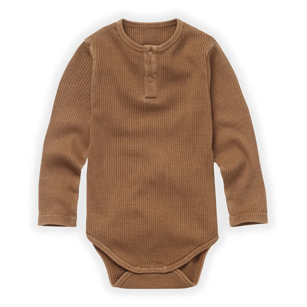 Romper Granddad Mustard
