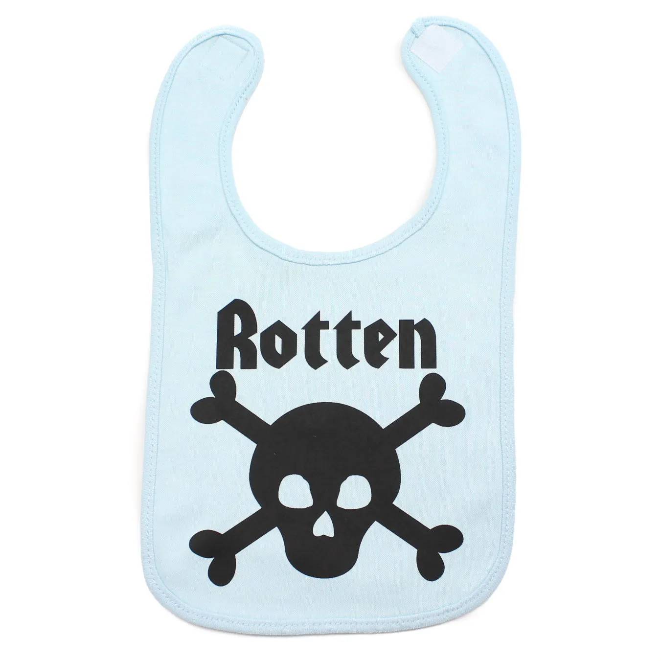 Rotten Skull & Crossbones Unisex Newborn Baby Soft Cotton Bib