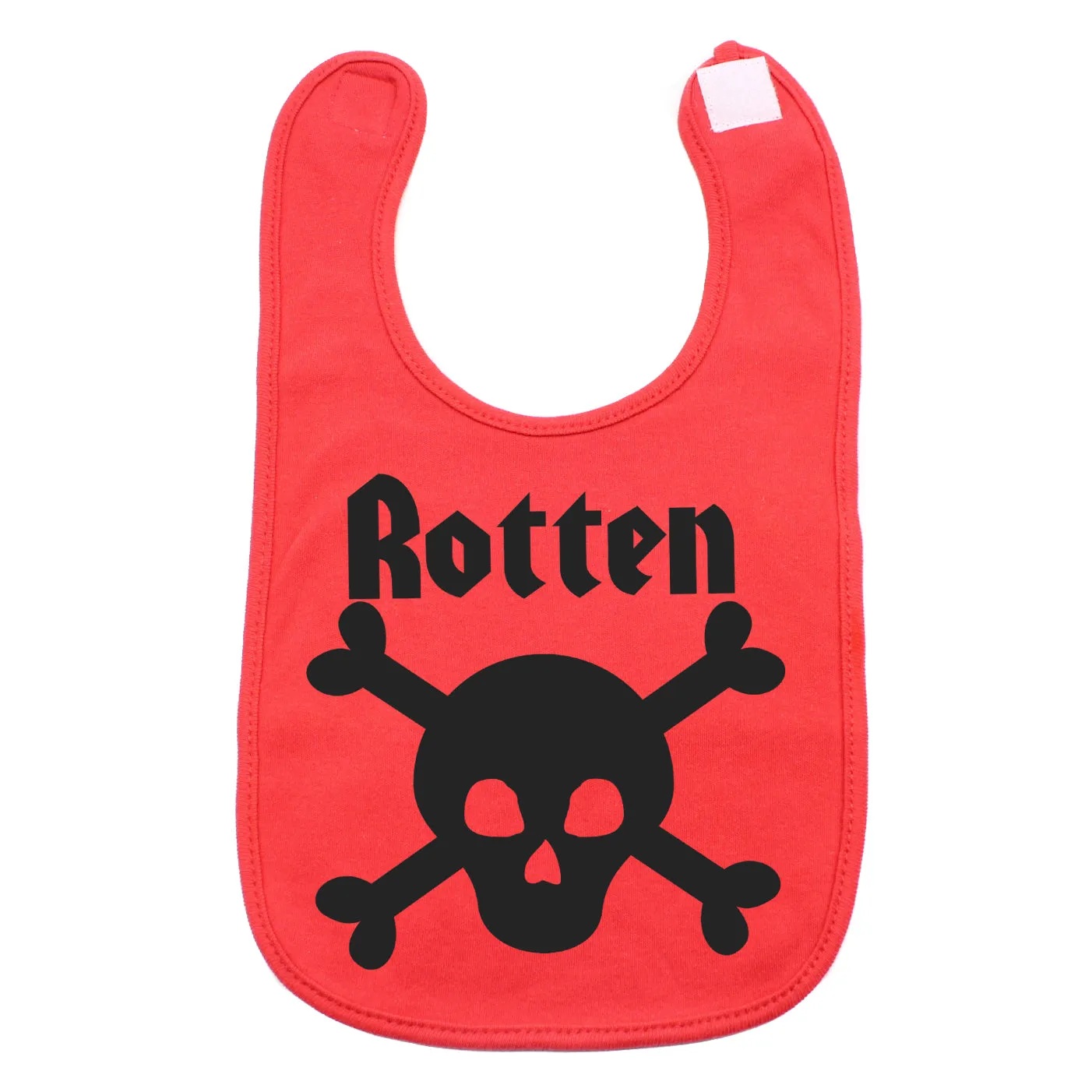Rotten Skull & Crossbones Unisex Newborn Baby Soft Cotton Bib