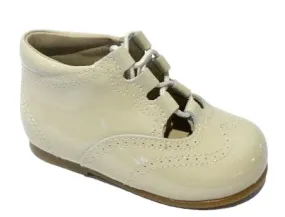 Shawn & Jeffery Baby Ivory Patent Marfil Summer Booties