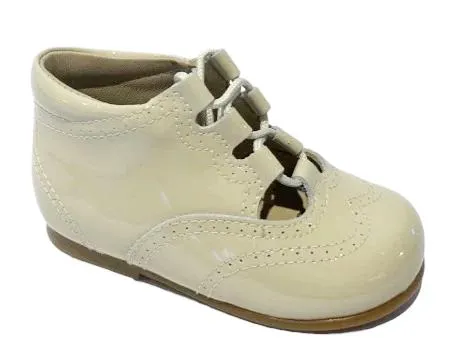 Shawn & Jeffery Baby Ivory Patent Marfil Summer Booties