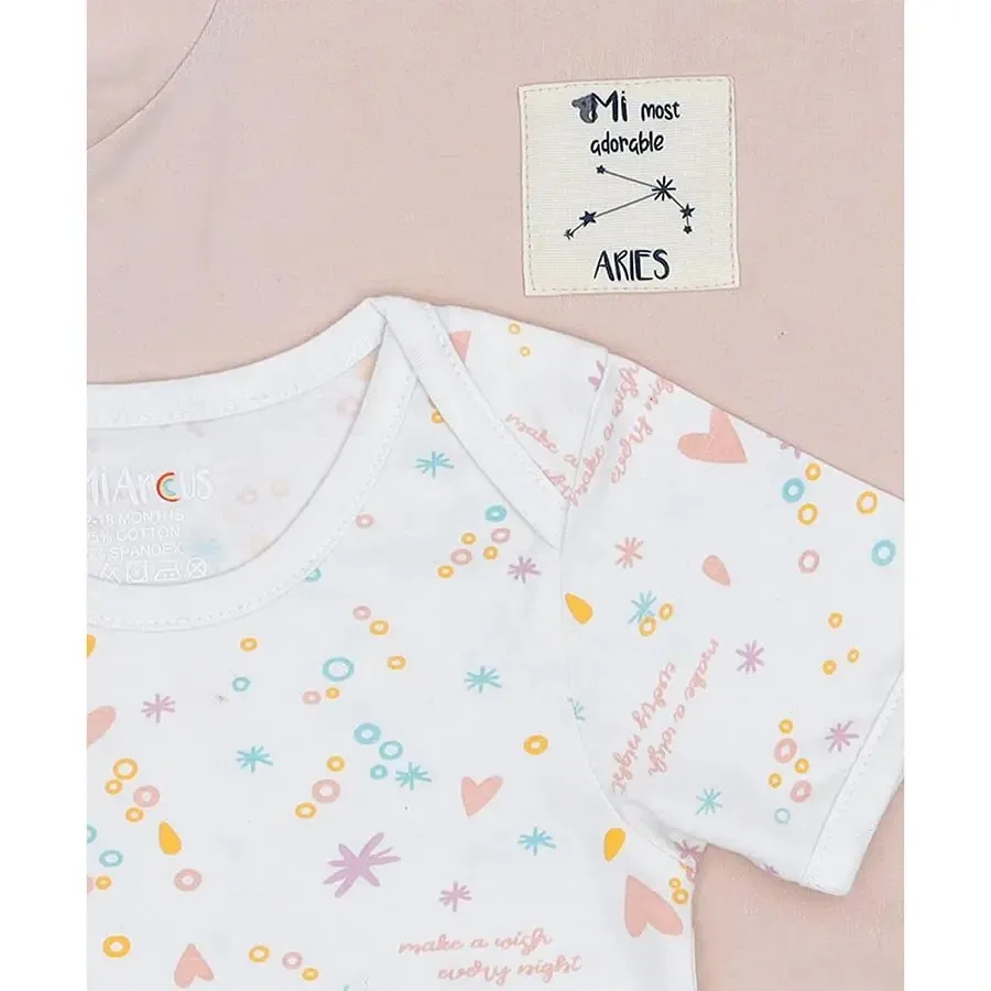 Showering Love Aries Unisex Onesie (Pack of 2)