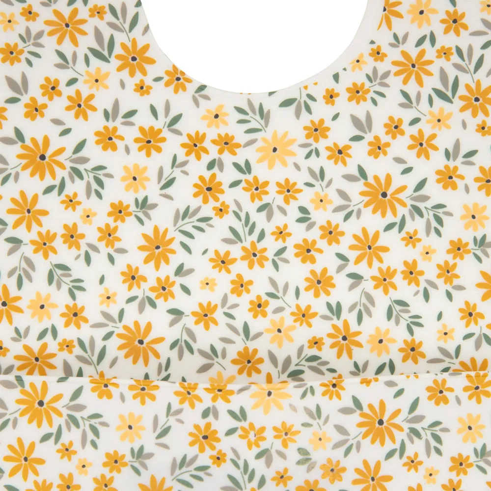 Silicone Bibs (Mustard and Floral)