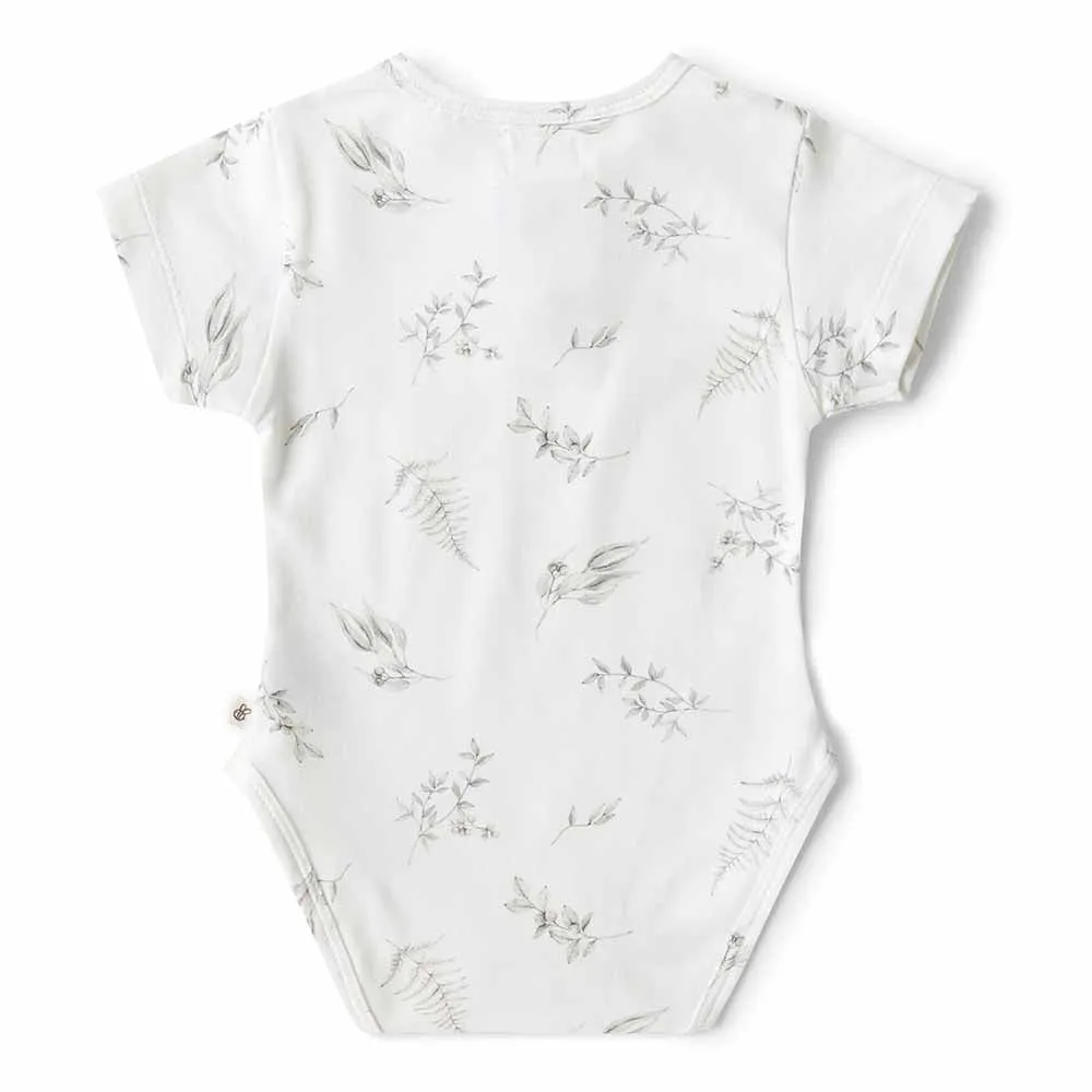 Silver Gum Short Sleeve Organic Bodysuit