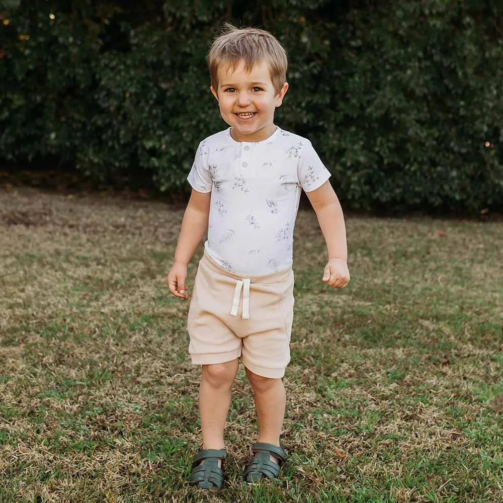 Silver Gum Short Sleeve Organic Bodysuit