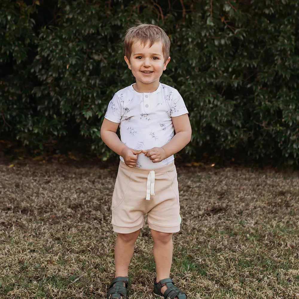 Silver Gum Short Sleeve Organic Bodysuit