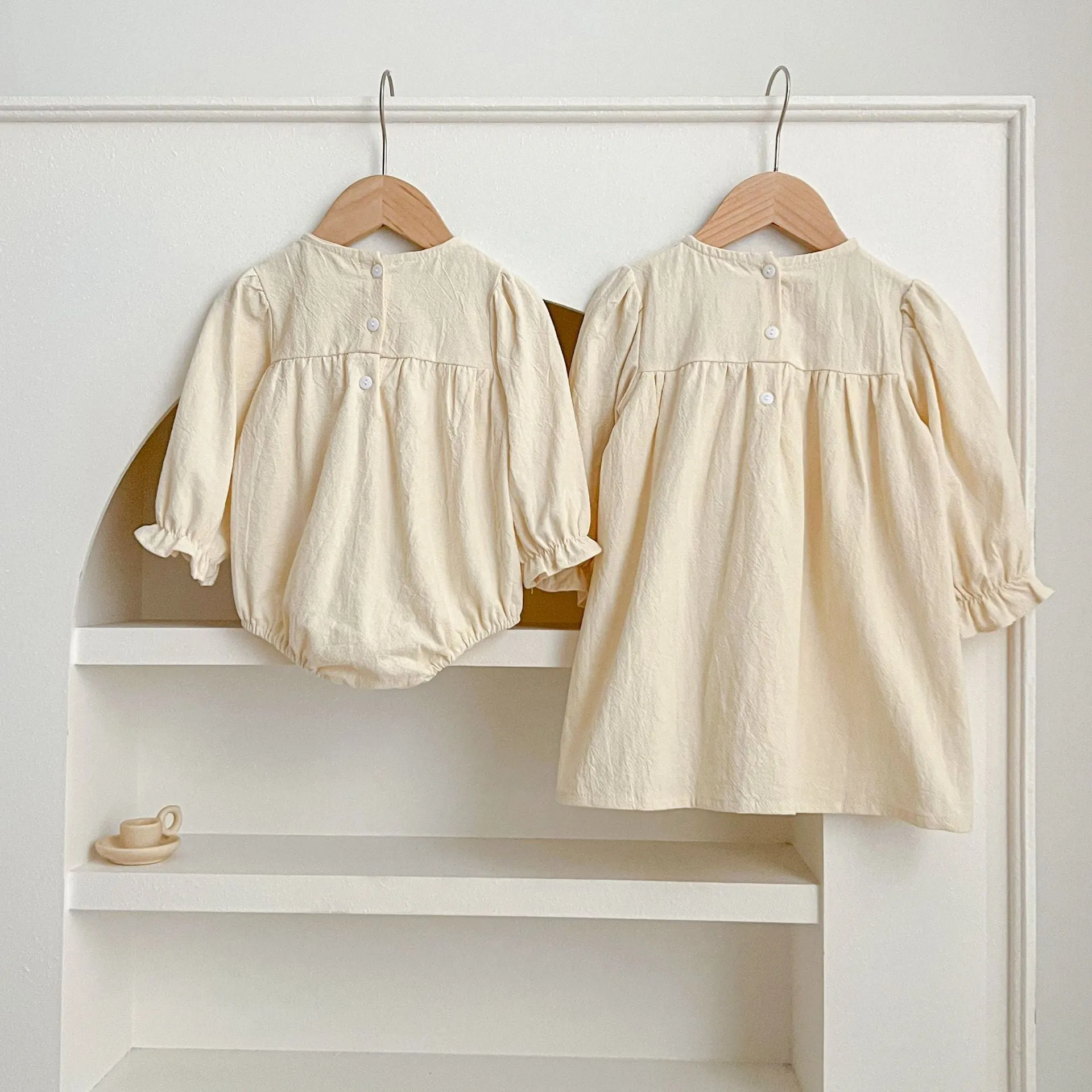 Sister Matching Outfits Dress Newborn Baby Onesies